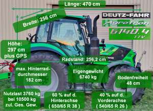 Deutz 6140 4 Masze Graphik Ohne Ca