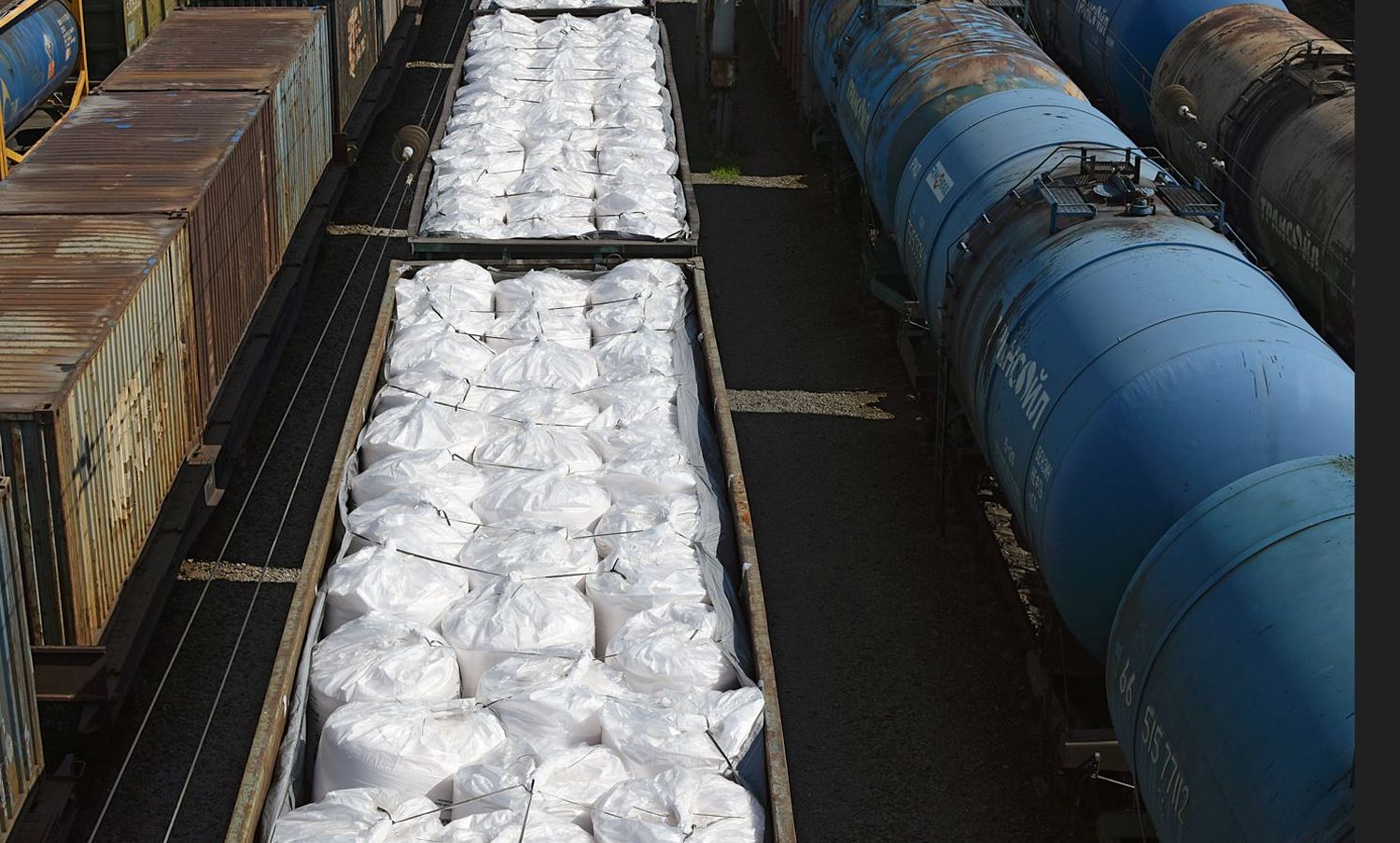 Güterzug Bigbags