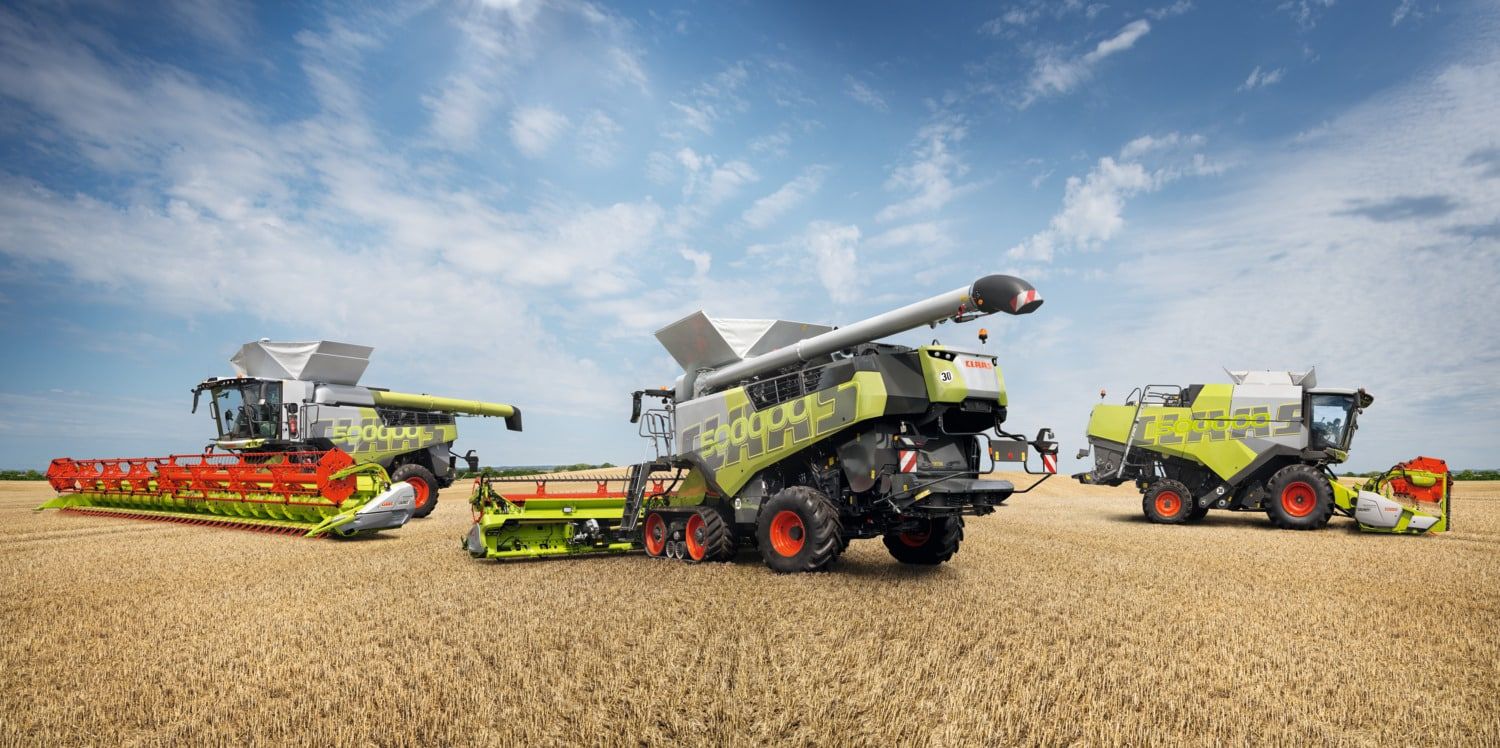 Gut jeder zweite neue Mähdrescher stammte aus dem Hause Claas.