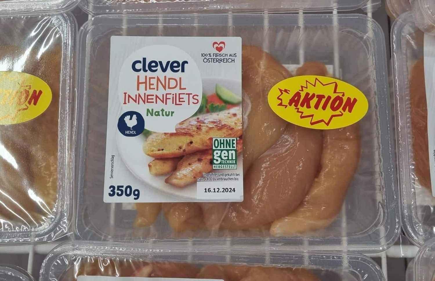 Rewe verzichtet beim Eigenmarken-Hühnerfleisch auf das AMA-Gütesiegel.