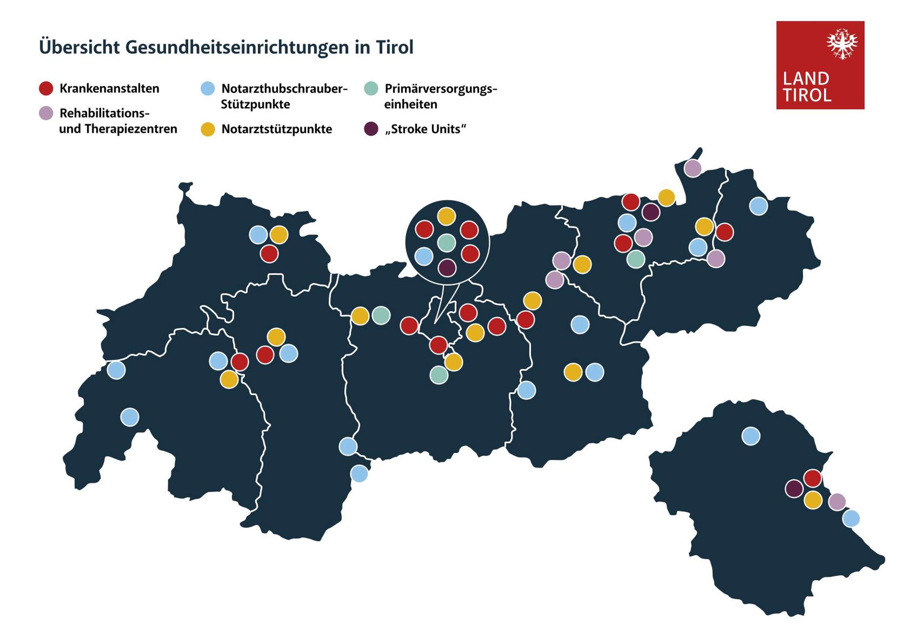 Tirols Gesundheitseinrichtungen im Überblick
