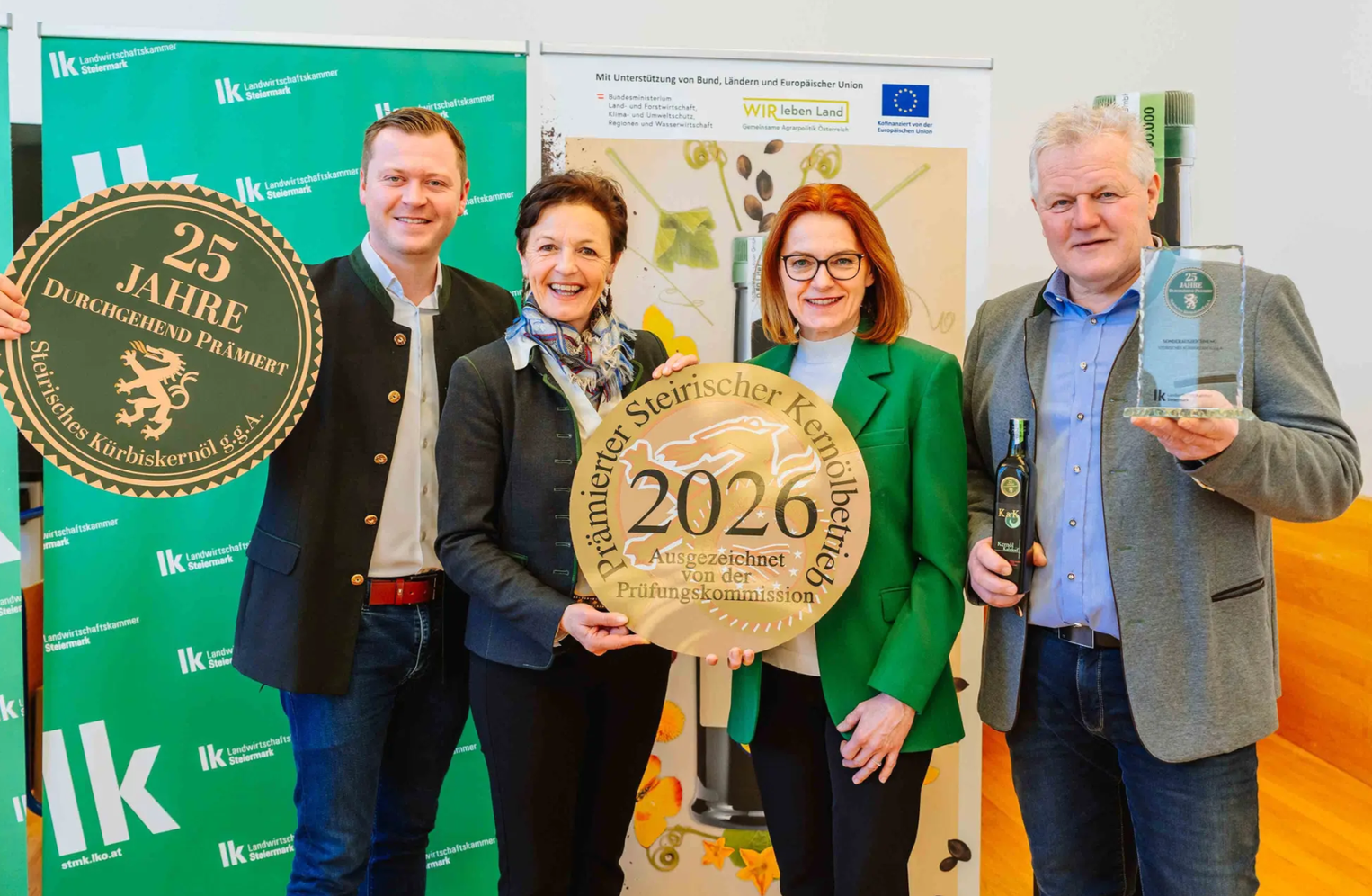 Kürbiskernöl-Landesprämierung 2026