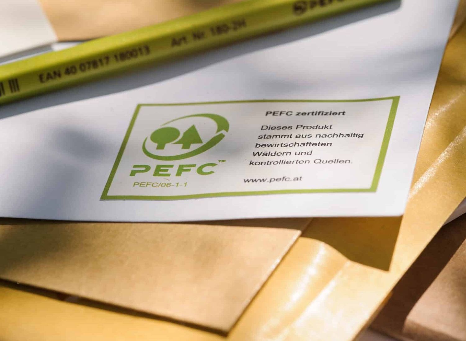 PEFC auf Papier