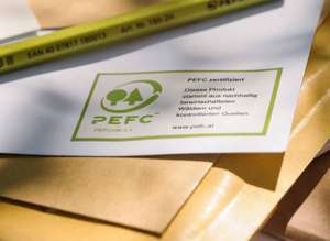 PEFC auf Papier