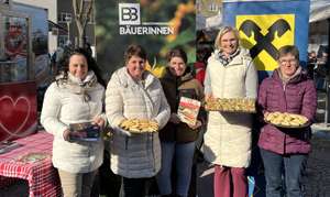 Die Bäuerinnen zeigen mit Rezepten die Vielfalt des
Rindfleisches.