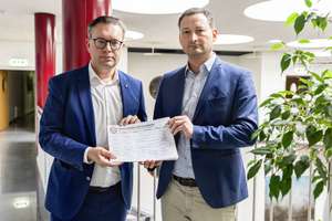 VP-Landesgeschäftsführer Zauner und BB-Direktor Nemecek