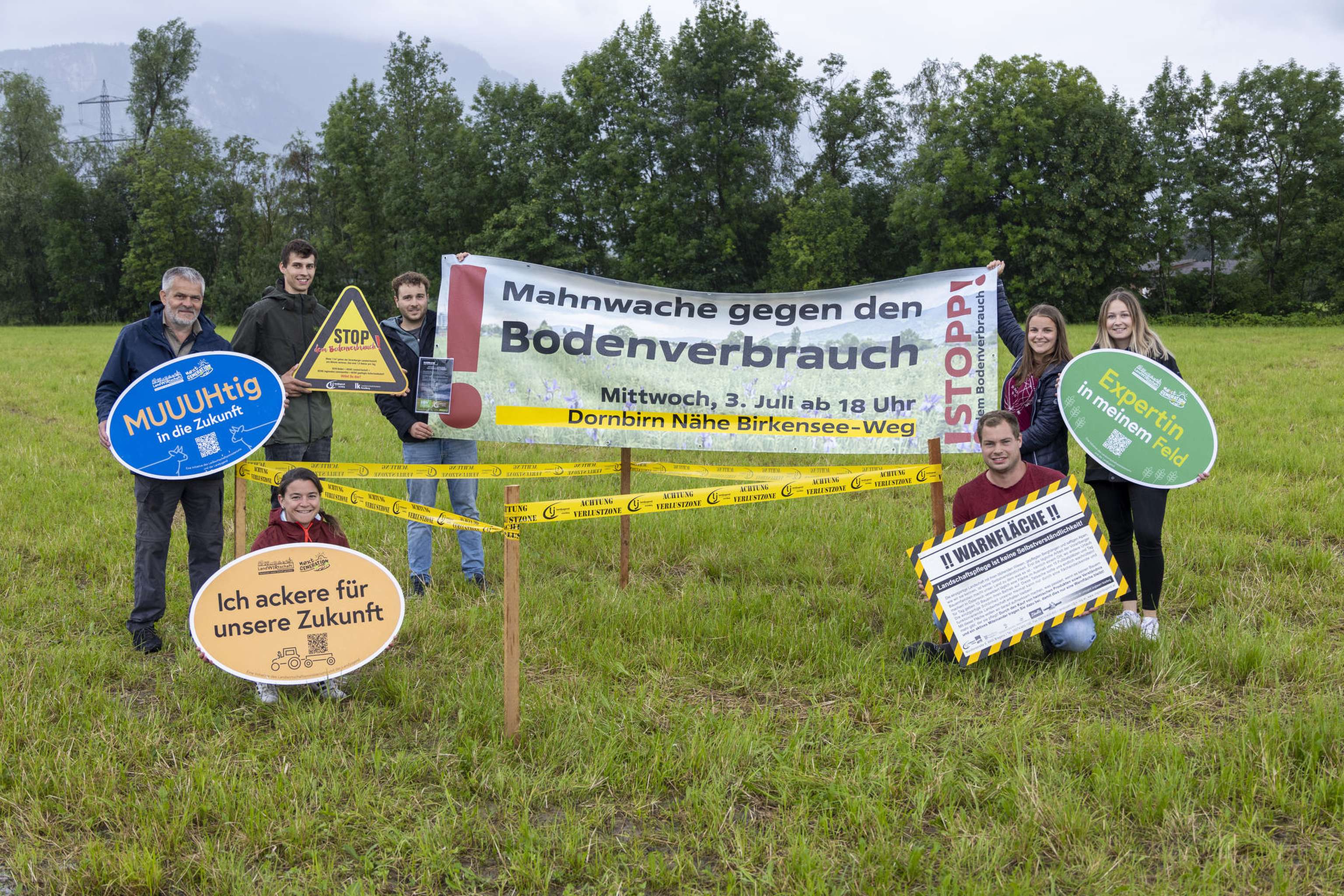 Bodenverbrauch-Mahnwache