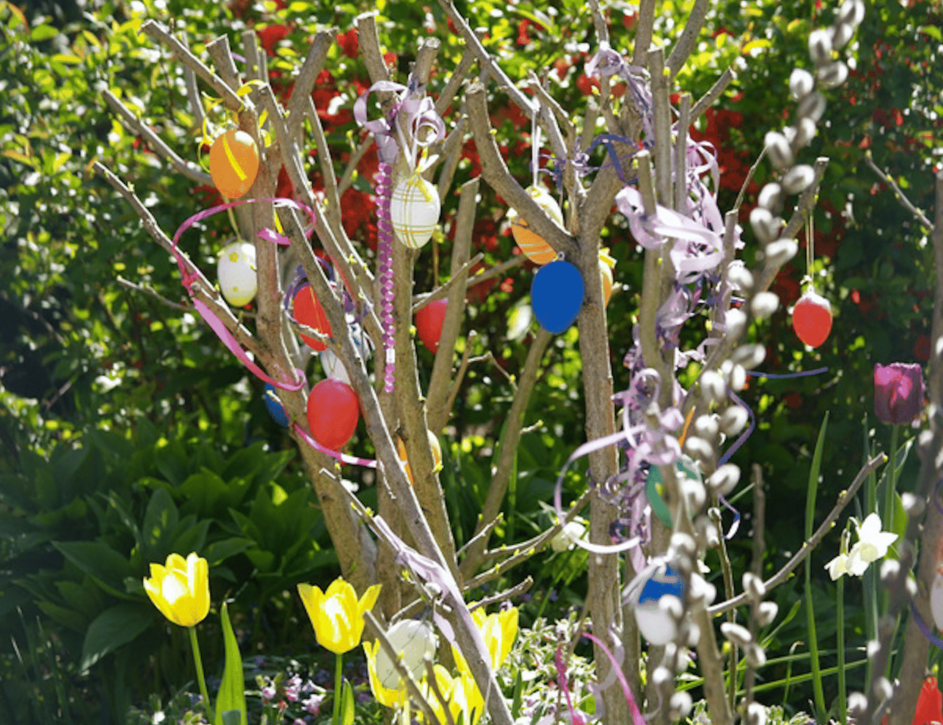 Blumen Und Osterdeko