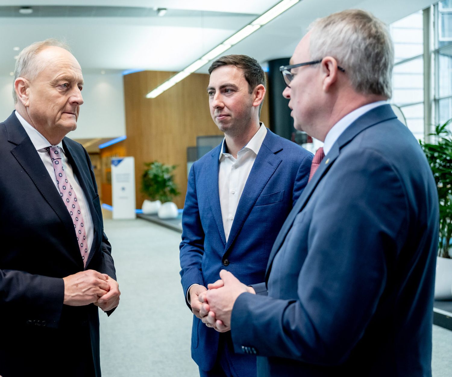 Joachim Rukwied im Gespräch mit A. Bernhuber und S. Pernkopf.
