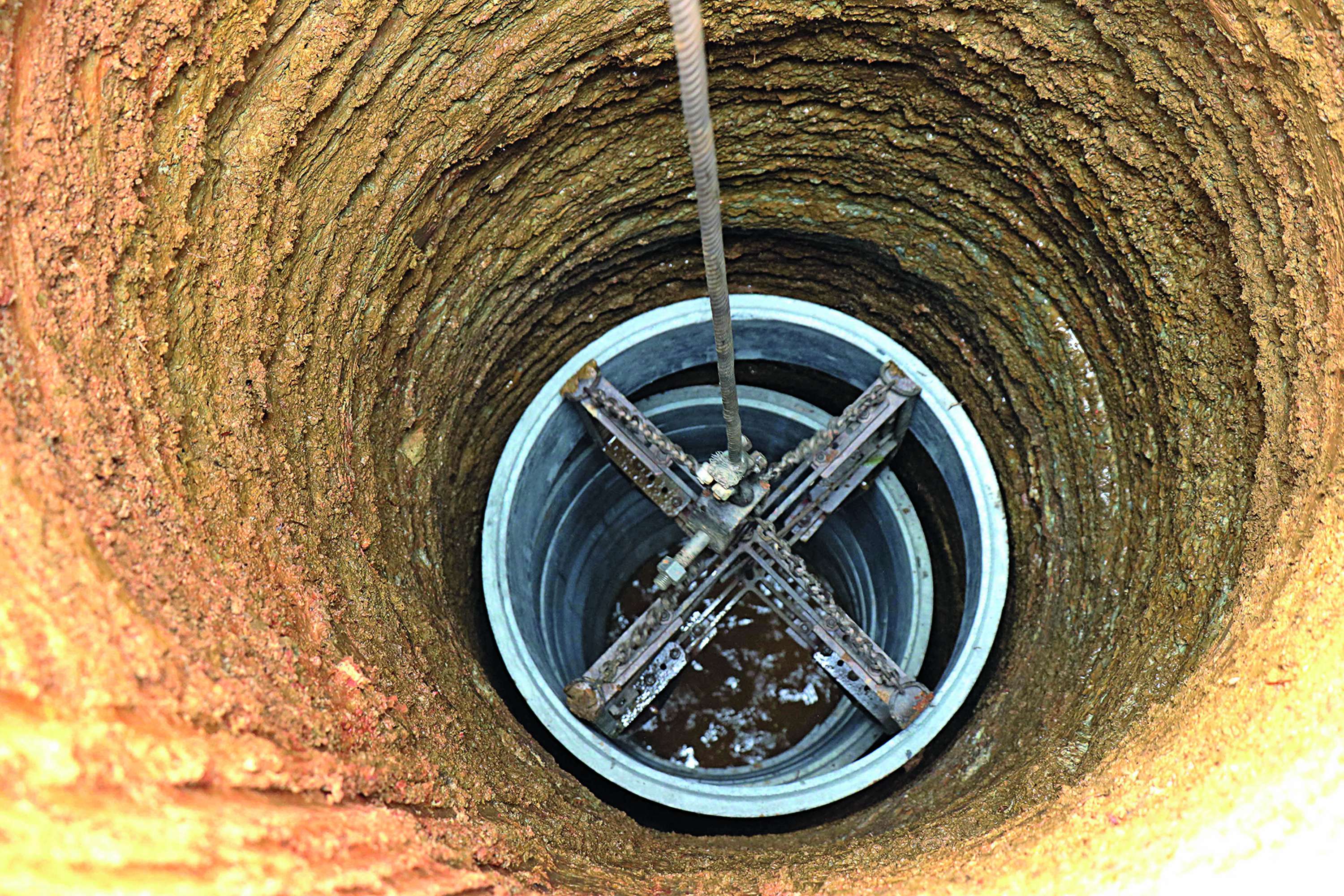 Hausbrunnen für Wasserversorgung