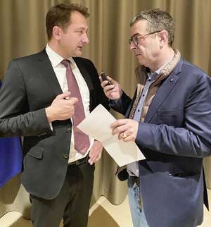 Christophe Hansen mit Bernhard Weber