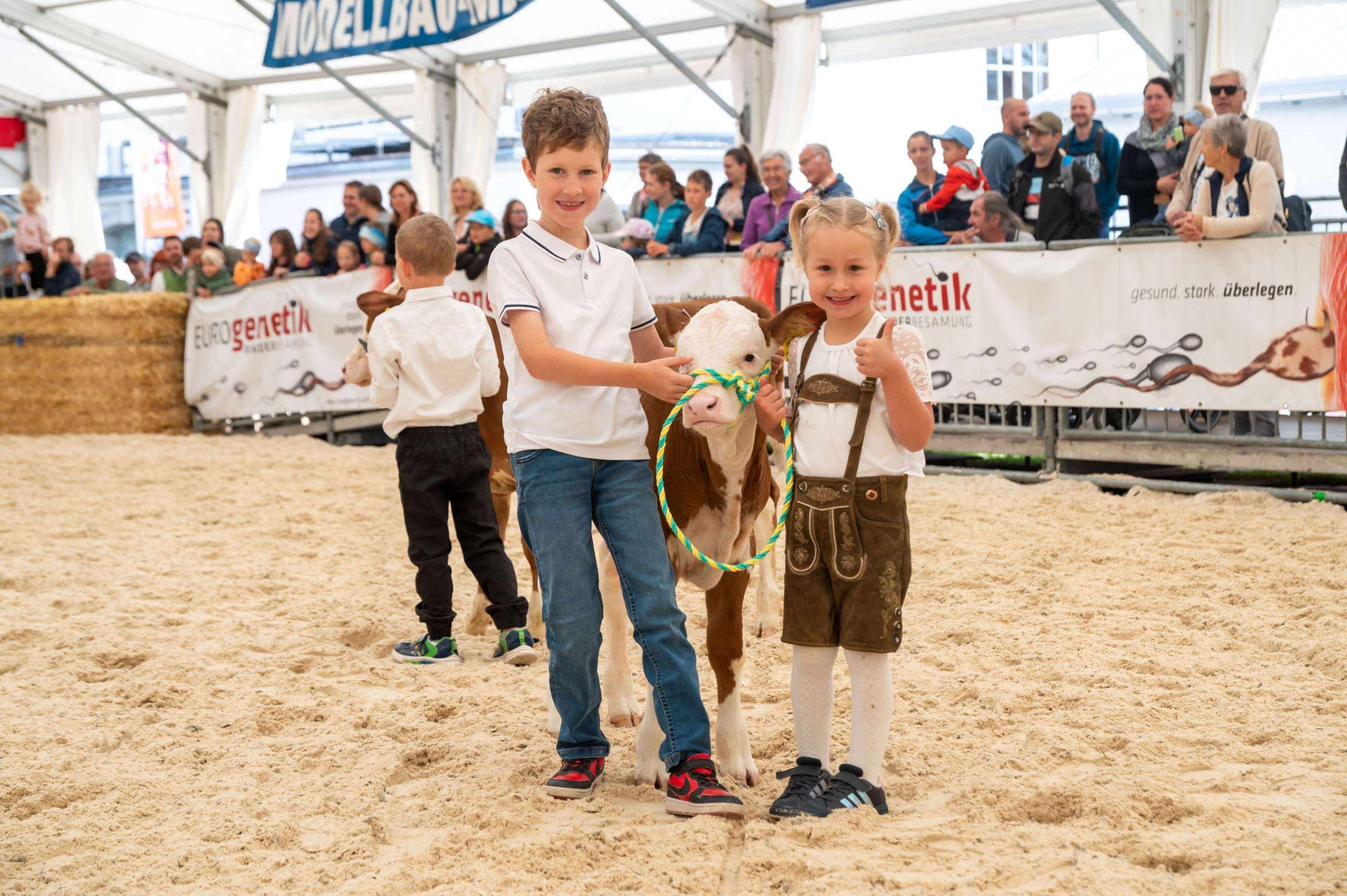 Jung-Züchter ab fünf Jahren waren in Ried im Ring.