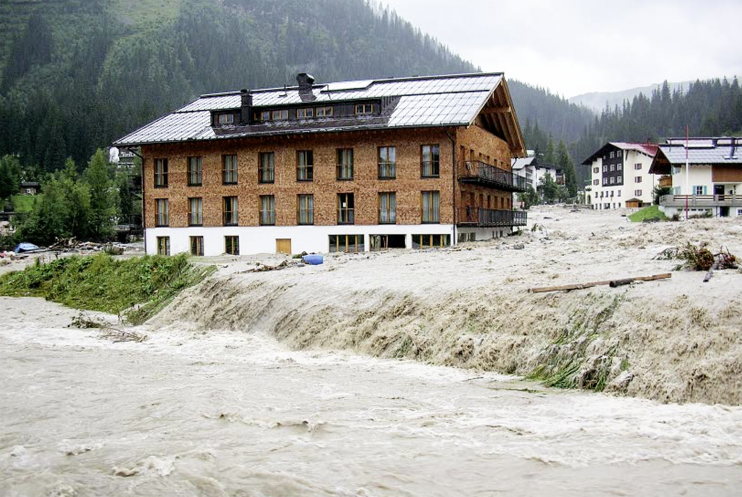 Im August 2005 führte das Hochwasser zu enormen Verwüstungen.