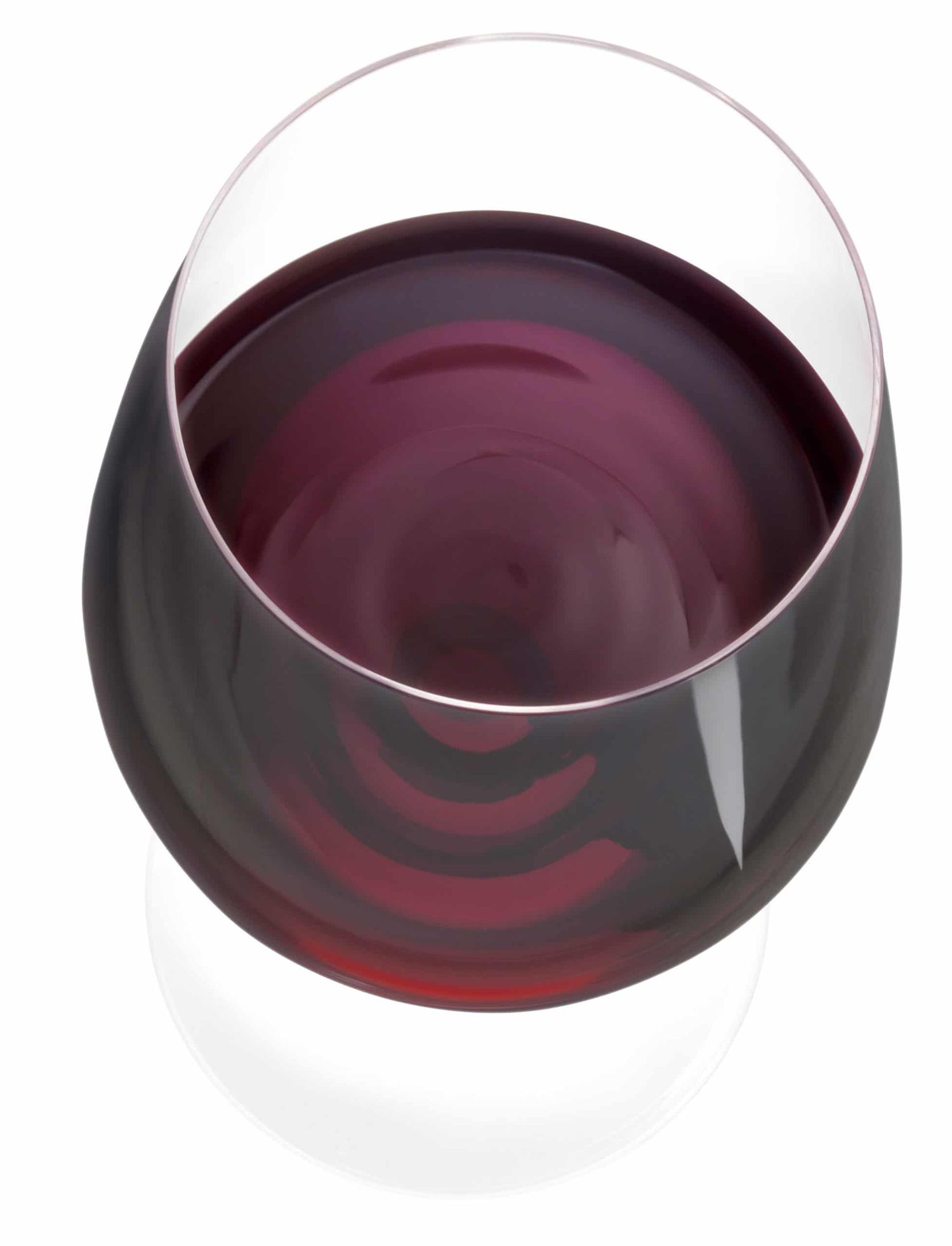 EINGESCHRAENKTE NUTZUNG OeWM Wirz Riedel Rotwein Glas Aufsicht Jpg