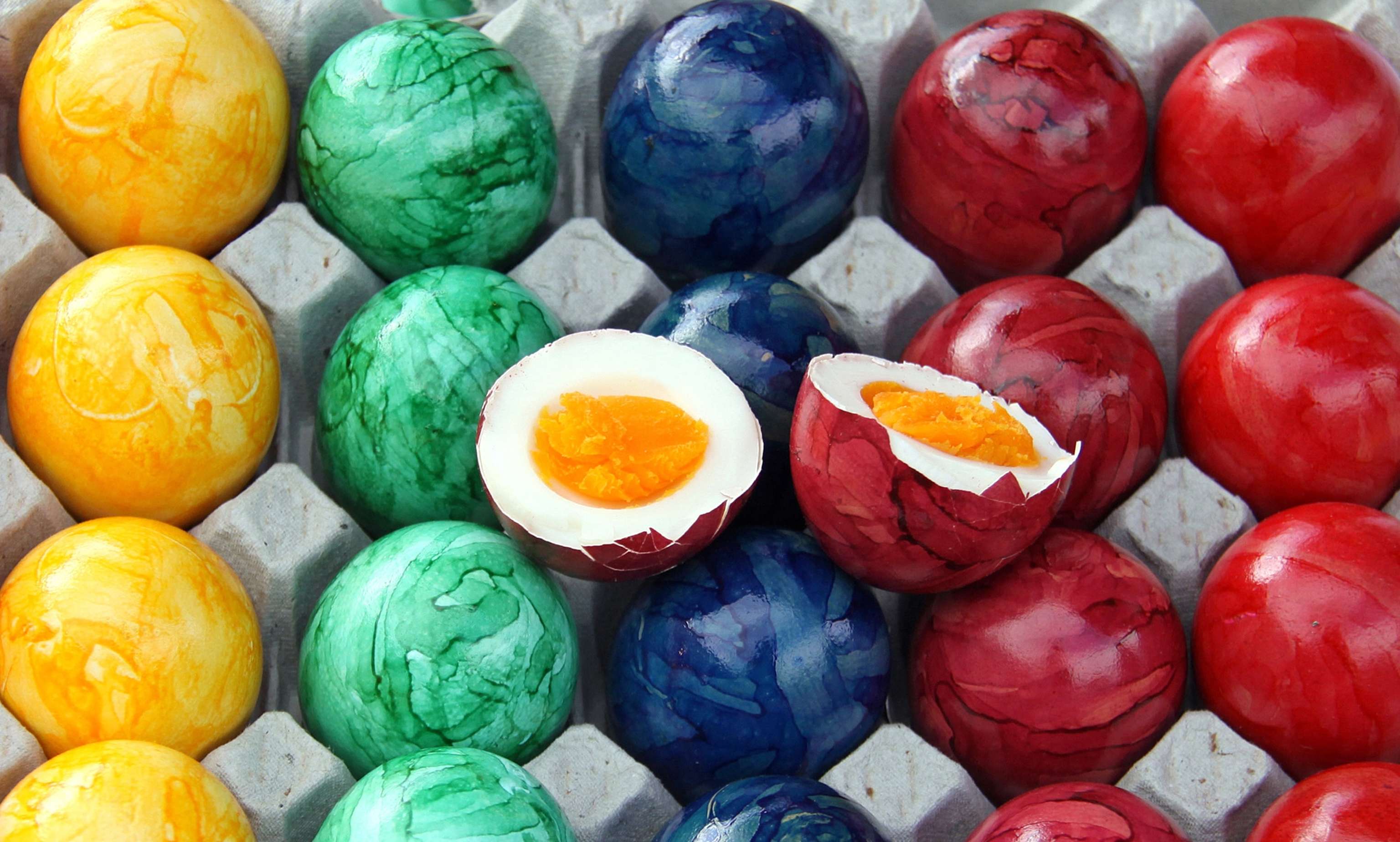 Bunt Gefärbte Eier