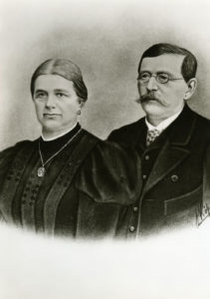 Gründer Franz Pöttinger mit Gattin Juliane