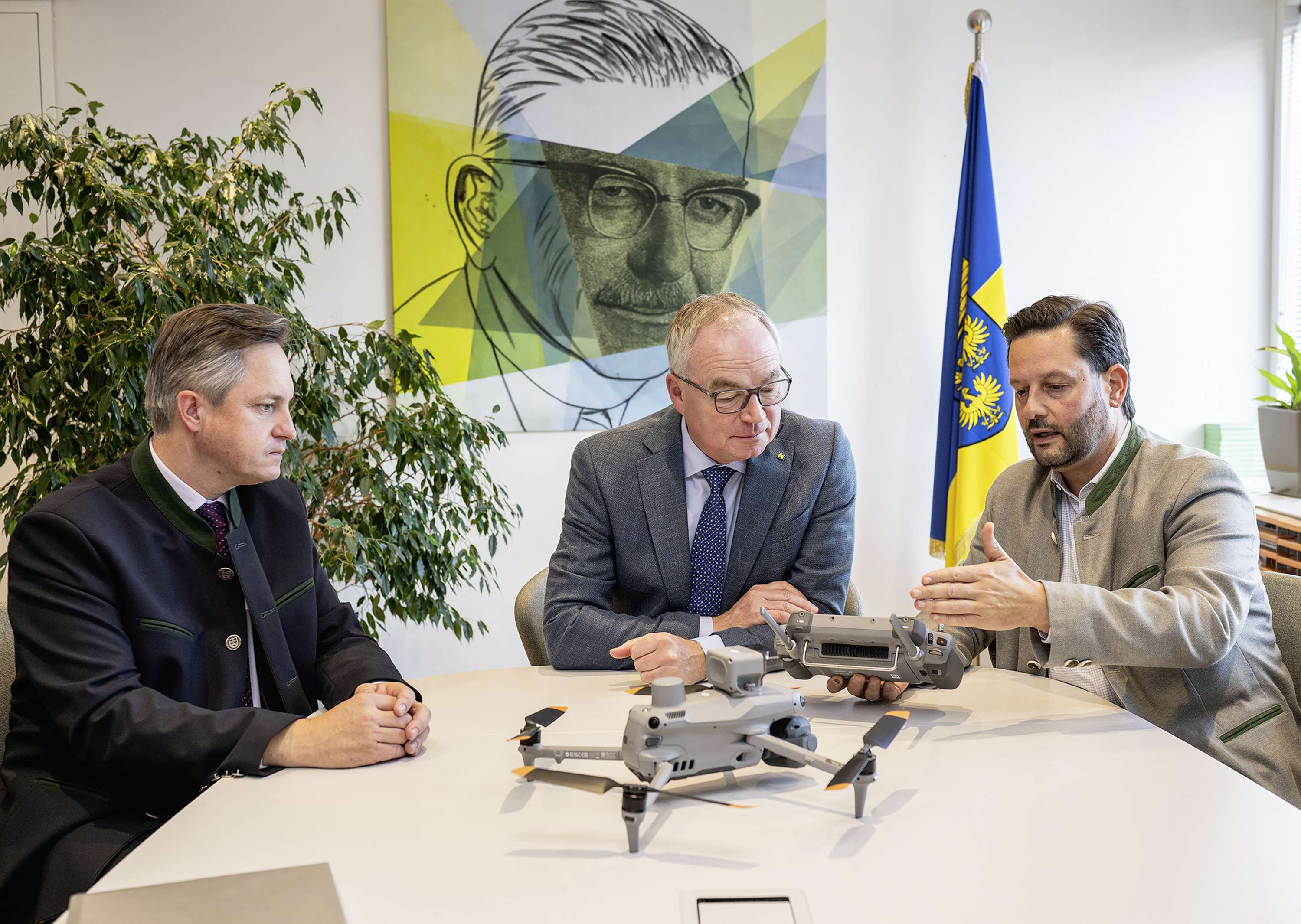 Johannes Schmuckenschlager, Stephan Pernkopf und Christoph Metzker