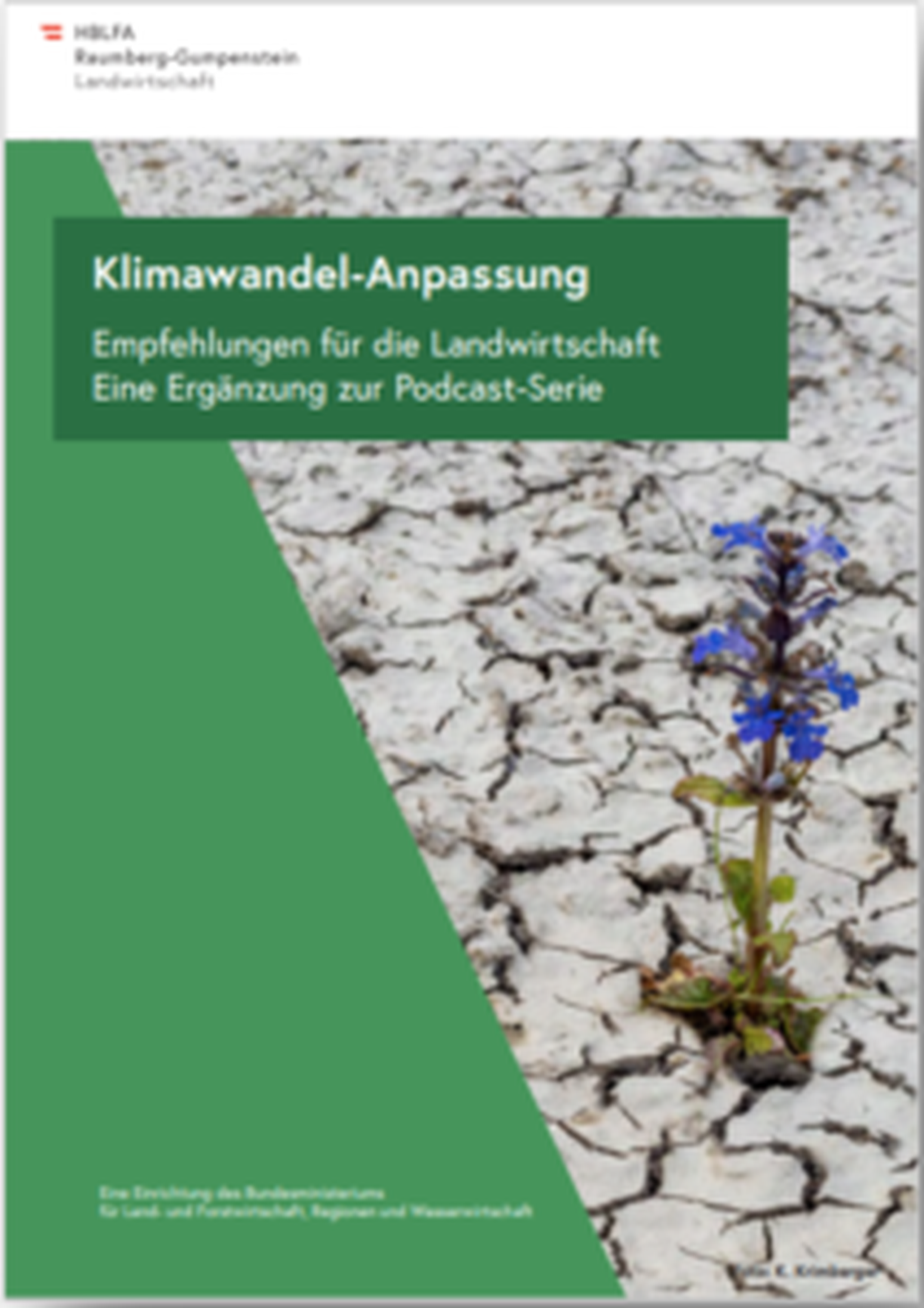 Kostenlose Broschüre Klimawandel-Anpassung in der Landwirtschaft