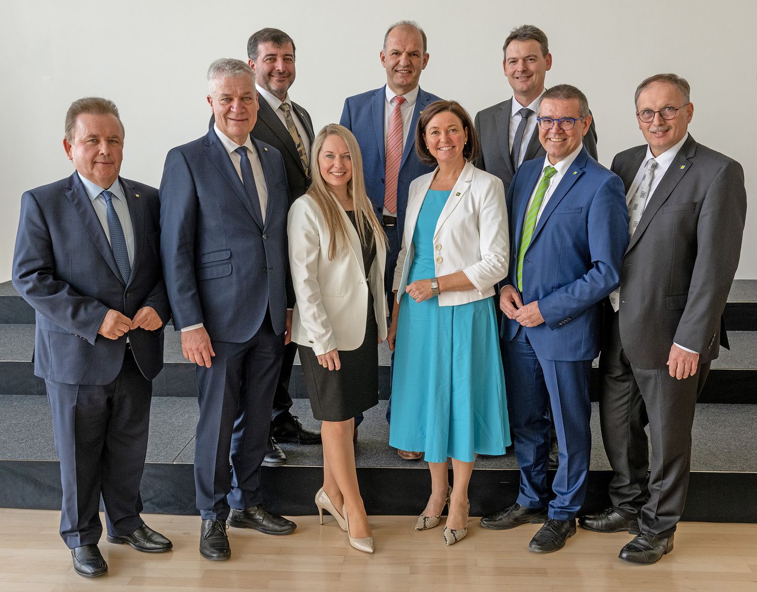 Die Bauernbundmandatare: Franz Mold, Anton Kasser, Josef Edlinger, Silke Dammerer, Otto Auer, Doris Schmidl, Franz Linsbauer, Manfred Schulz und Richard Hogl