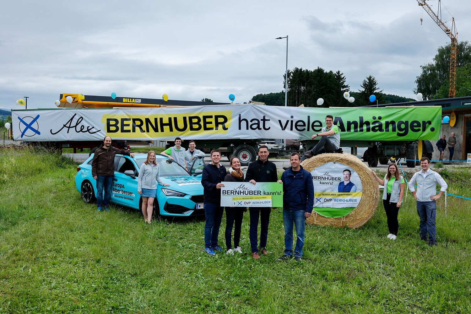 Gemeinsam mit seinem Team führte Alexander Bernhuber einen intensiven Wahlkampf.