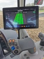 Das RTK-basierte Spurführungssystem tut seinen Dienst.