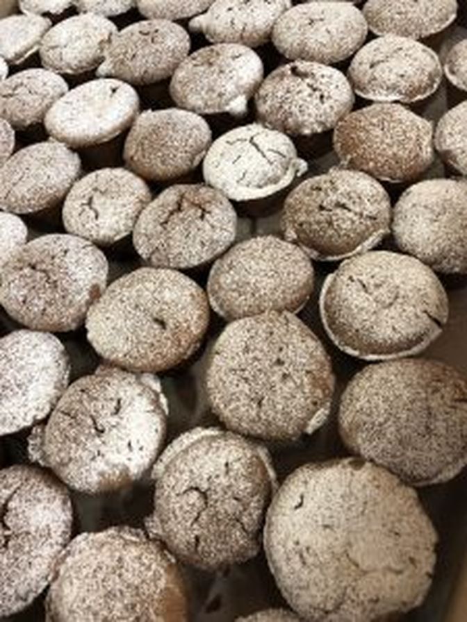 Zum Kosten: Brownies mit Lupinenmehl