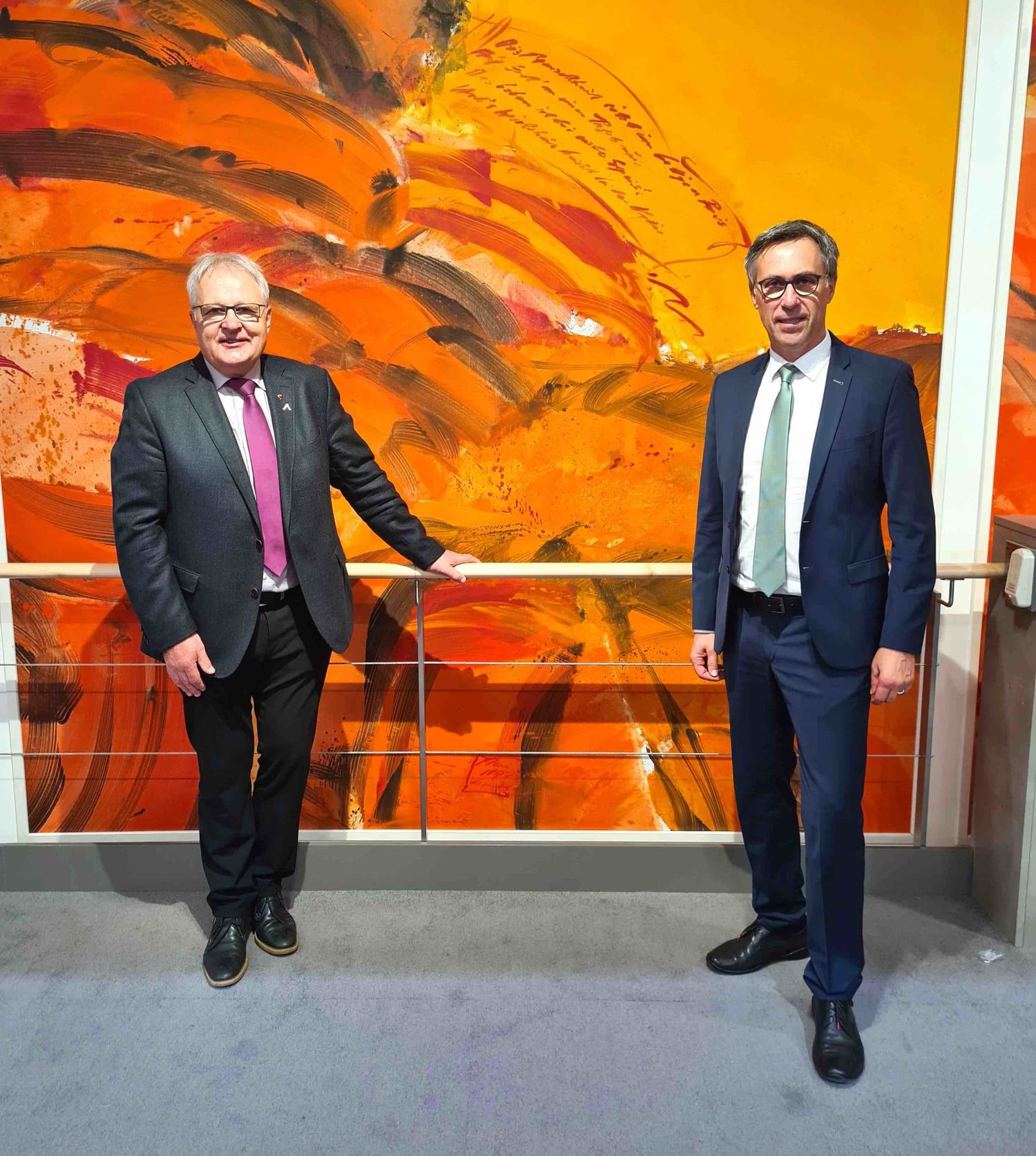 Bauernbund-Präsident Abg. z. NR Georg Strasser (r.) mit Abg. z. NR Hermann Gahr