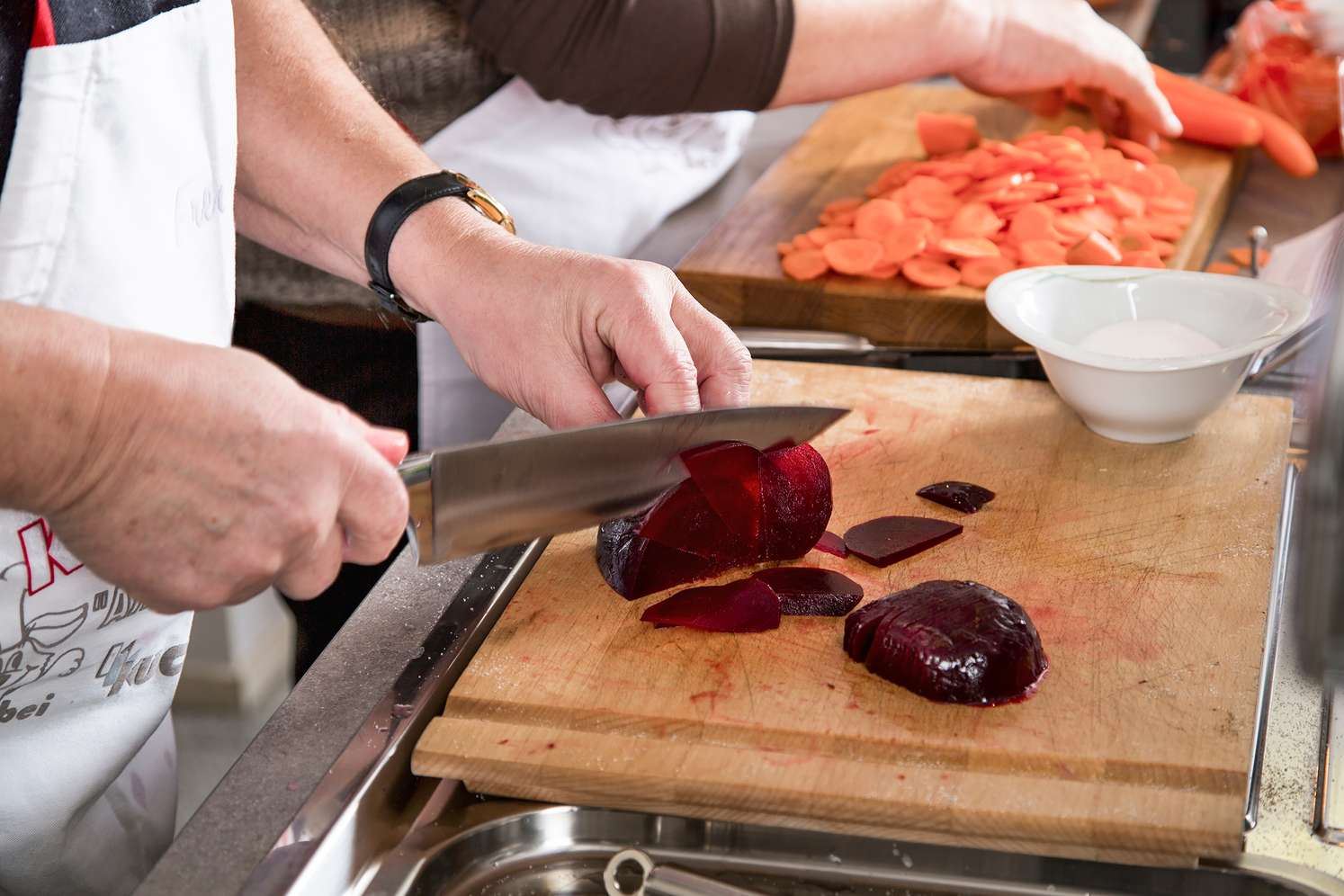 Zubereitung von gesundem Essen