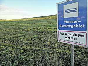 Wasserschutzgebiet Warntafel
