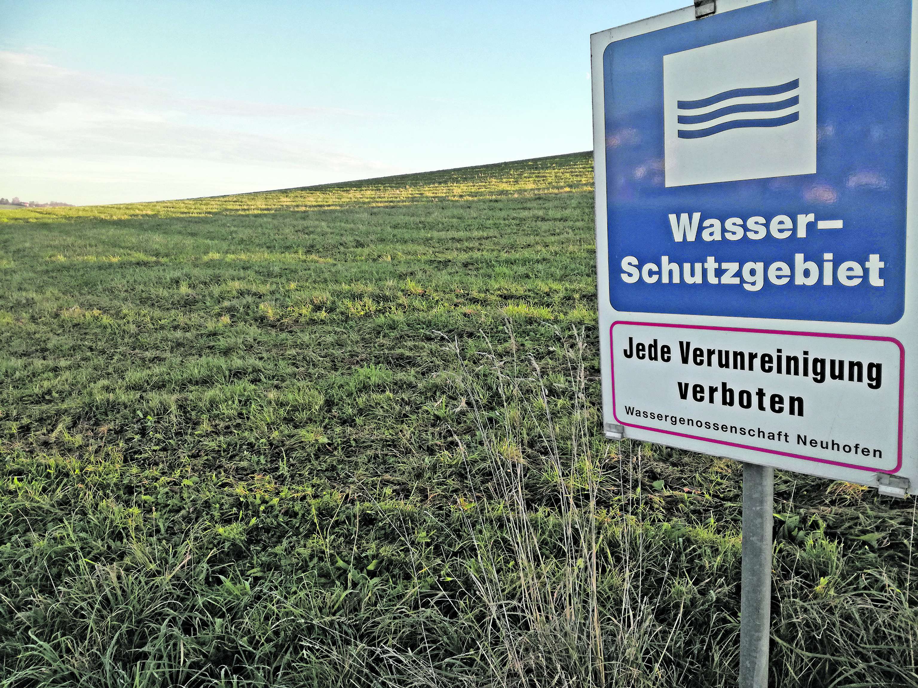 Wasserschutzgebiet Warntafel