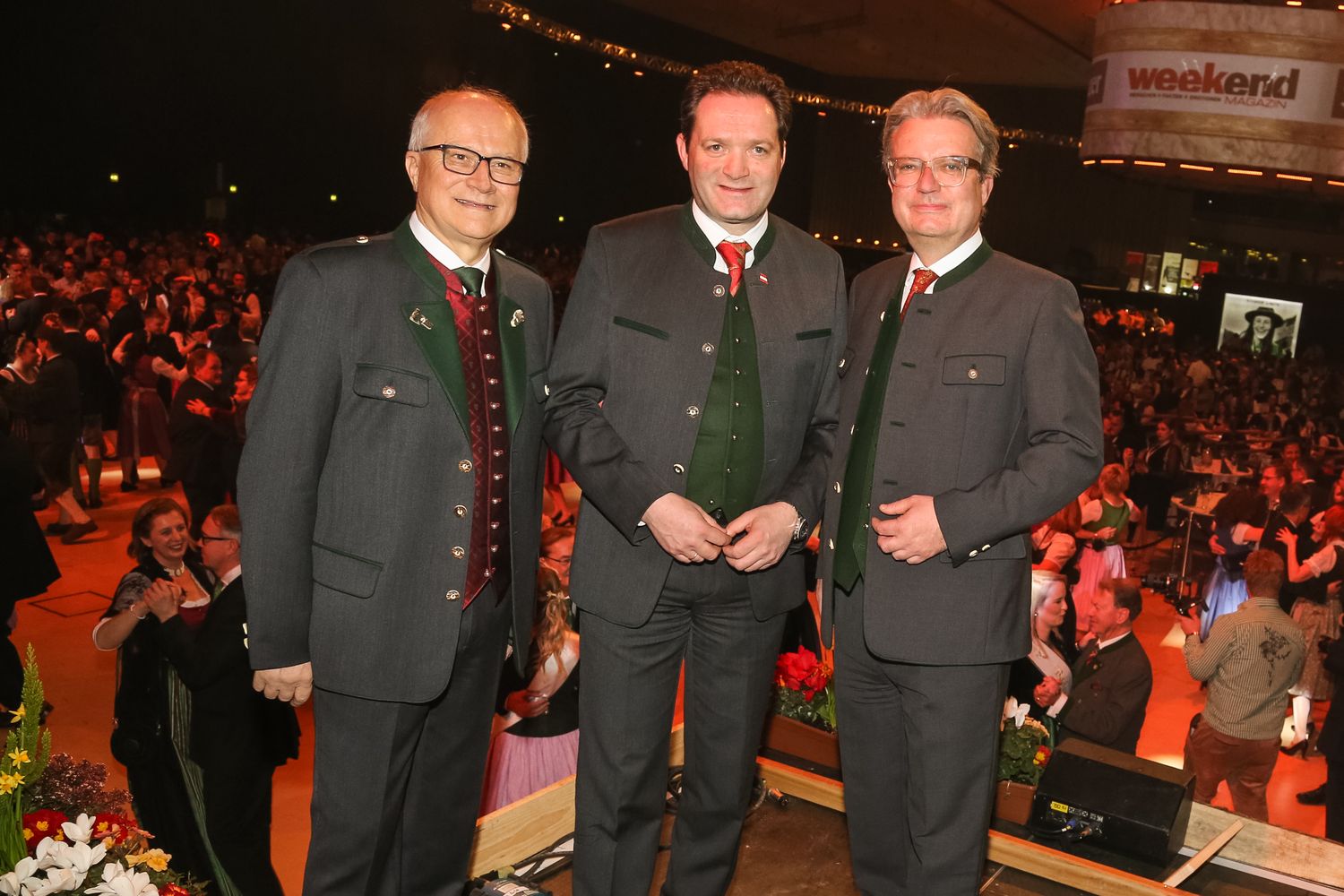 BB-Landesobmann LR Hans Seitinger, Bundesminister Norbert Totschnig und LH Christopher Drexler