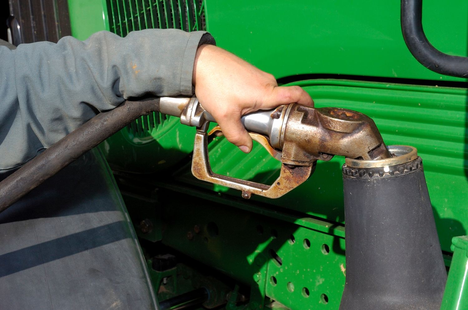 Traktor tanken