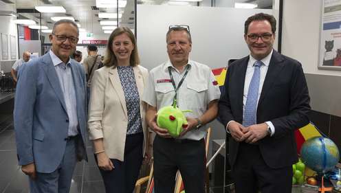 v.l.n.r. Günther Ofner, Barbara Eibinger-Miedl, Roland Karner, Norbert Totschnig