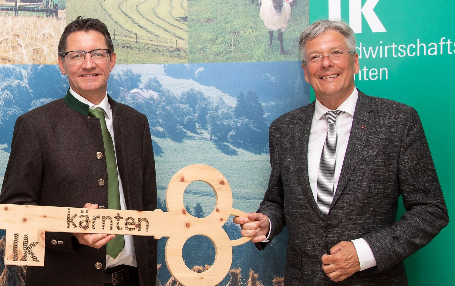 LK-Präsident Siegfried Huber und Landeshauptmann Peter Kaiser