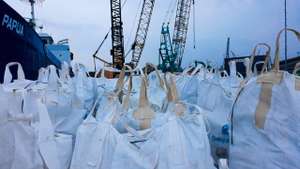 Bigbags im Hafen