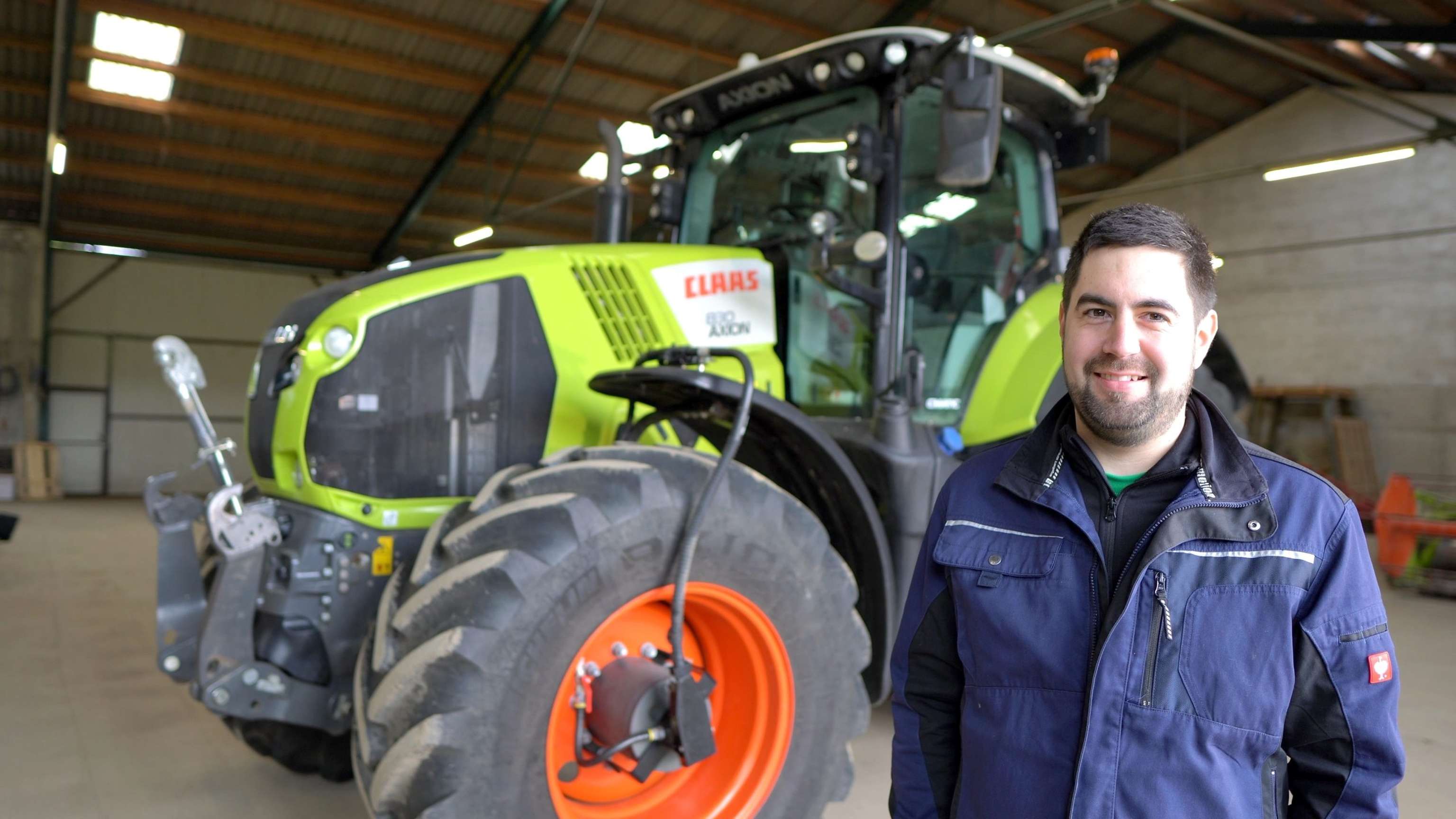 Dominik Pribitzer hat dank Claas immer den richtigen Reifendruck.