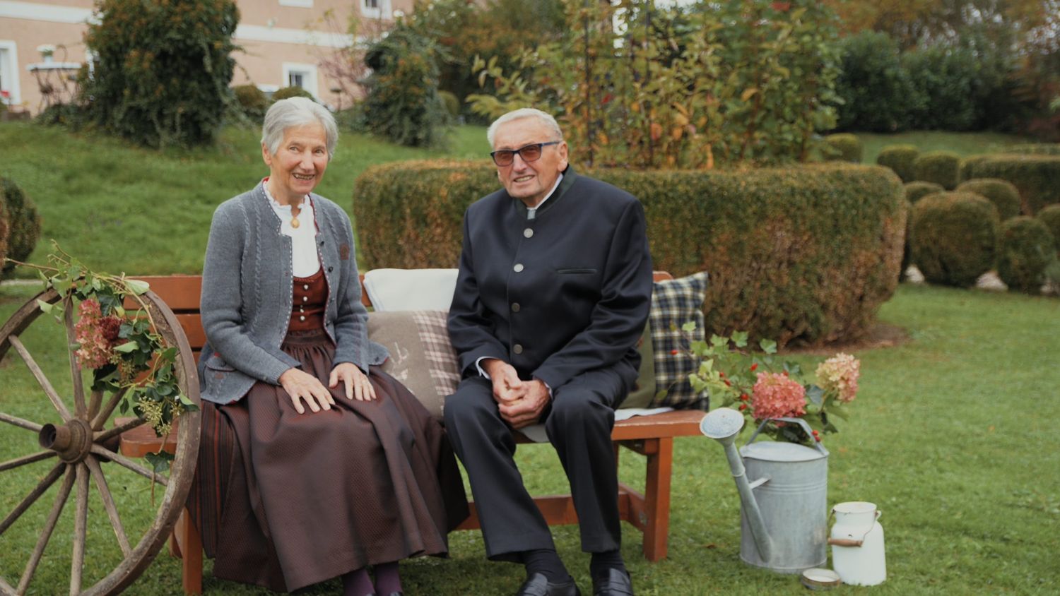 Jubilar Heinz Pollhammer und seine Frau.