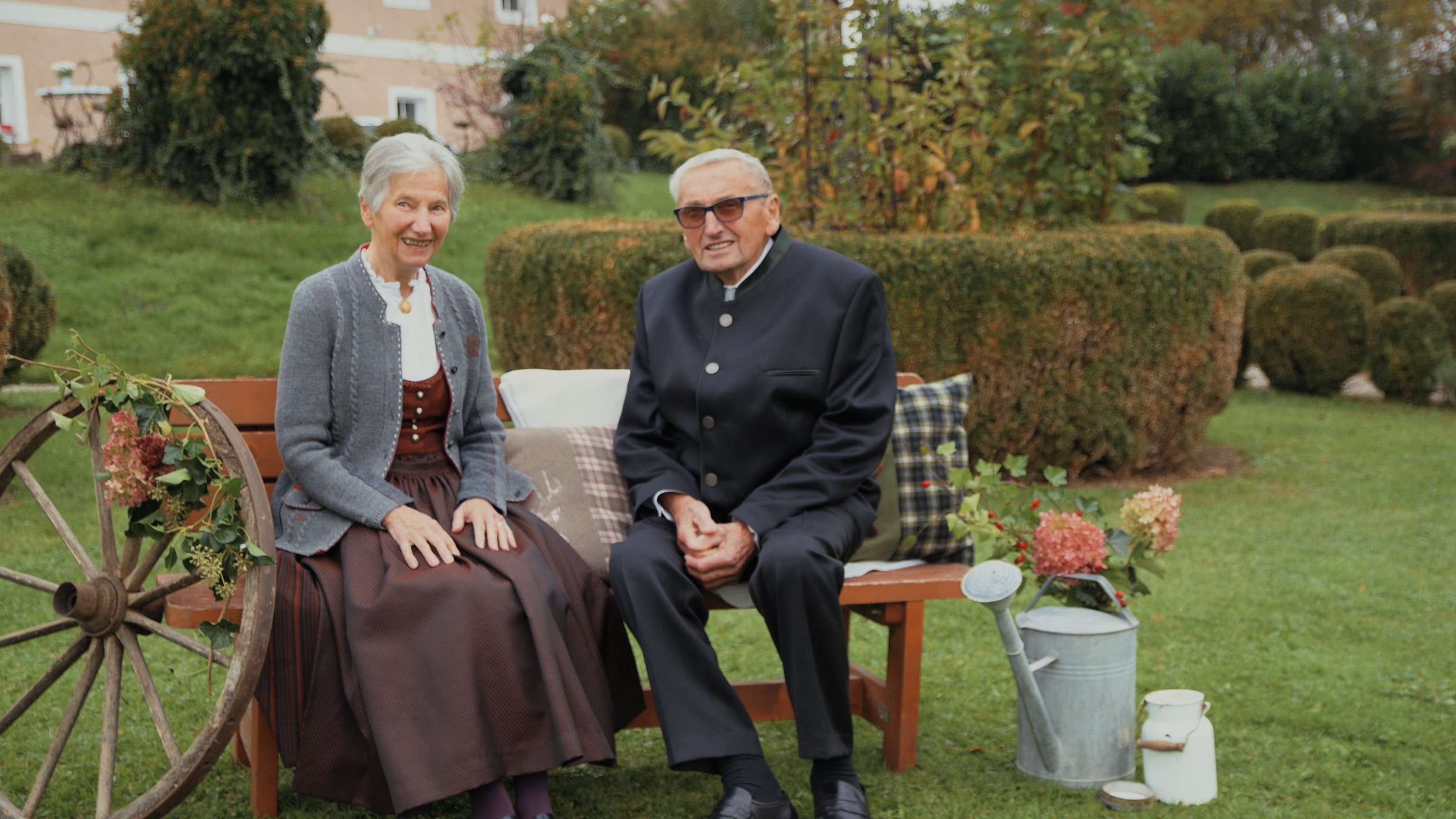 Jubilar Heinz Pollhammer und seine Frau.