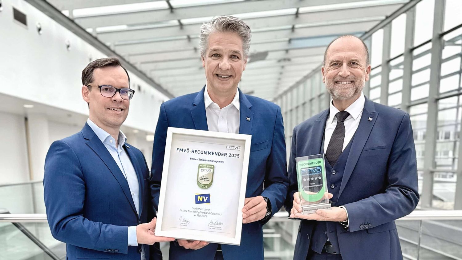 Die NV-Vorstände freuen sich über die Auszeichnung.