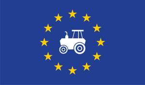 Common Agricultural Policy On EU Flag