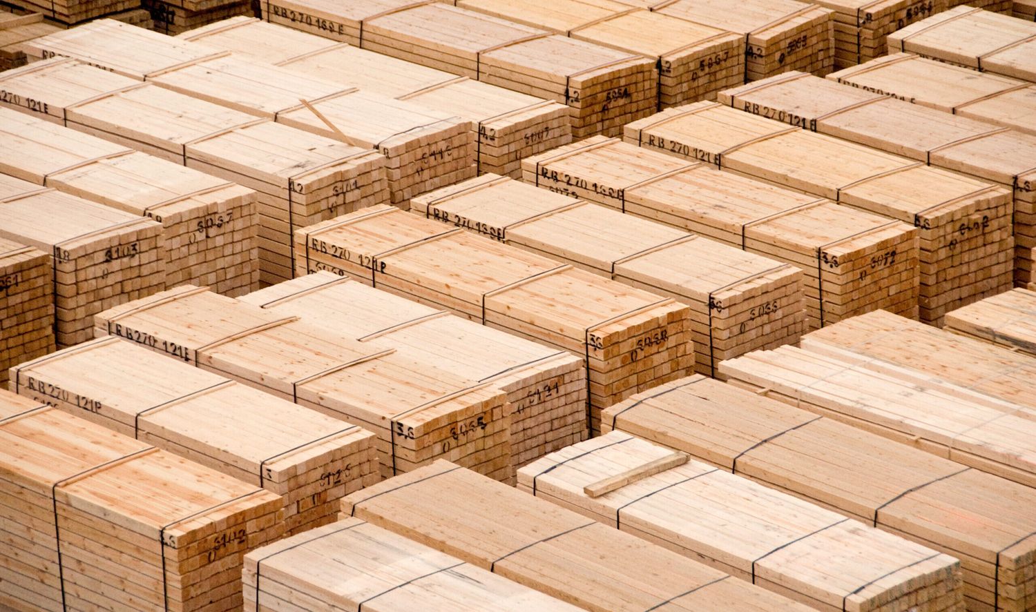 Transportfertiges Holz