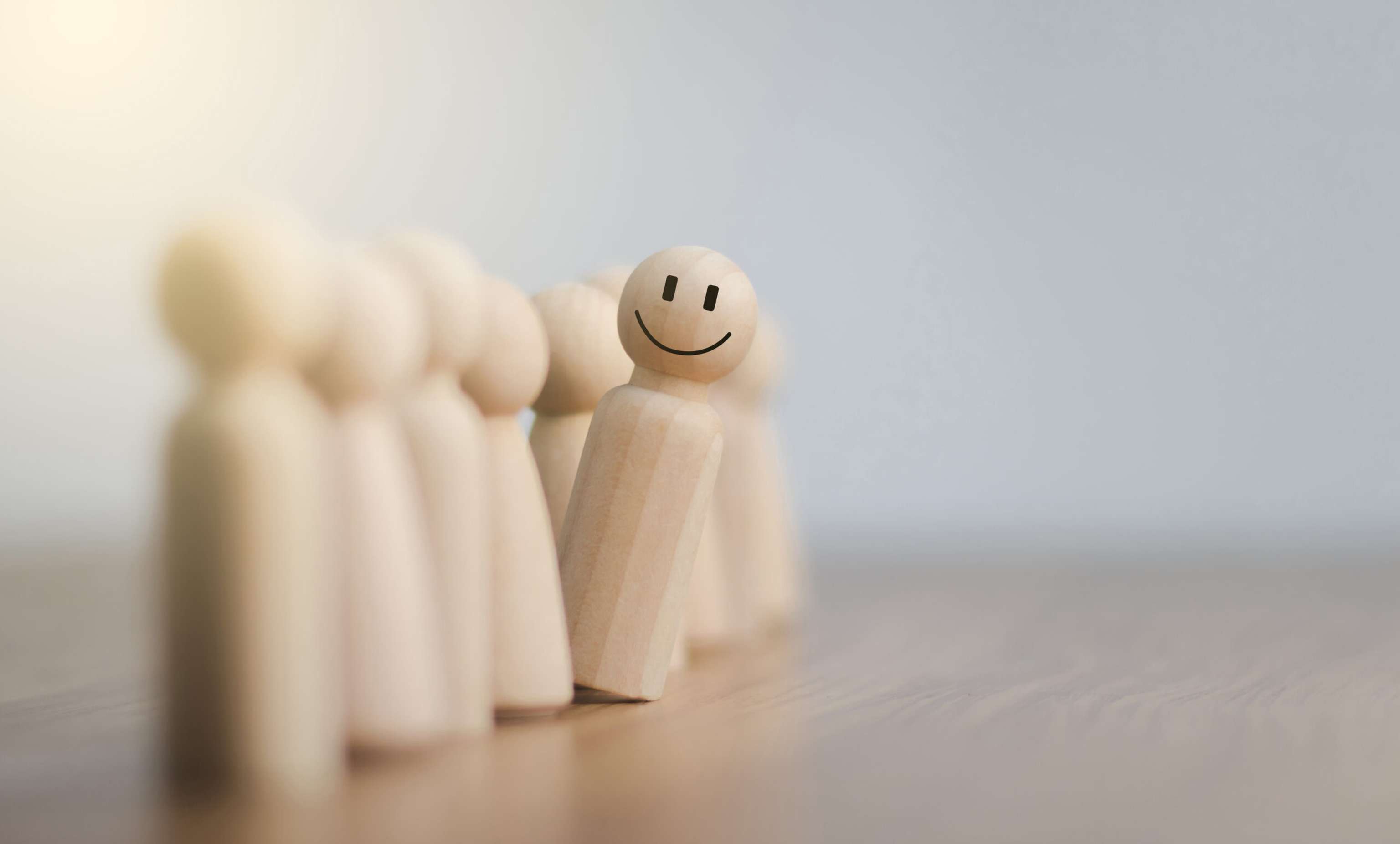 Happy And Enjoy Stand Out From The Crowd And Different Creative