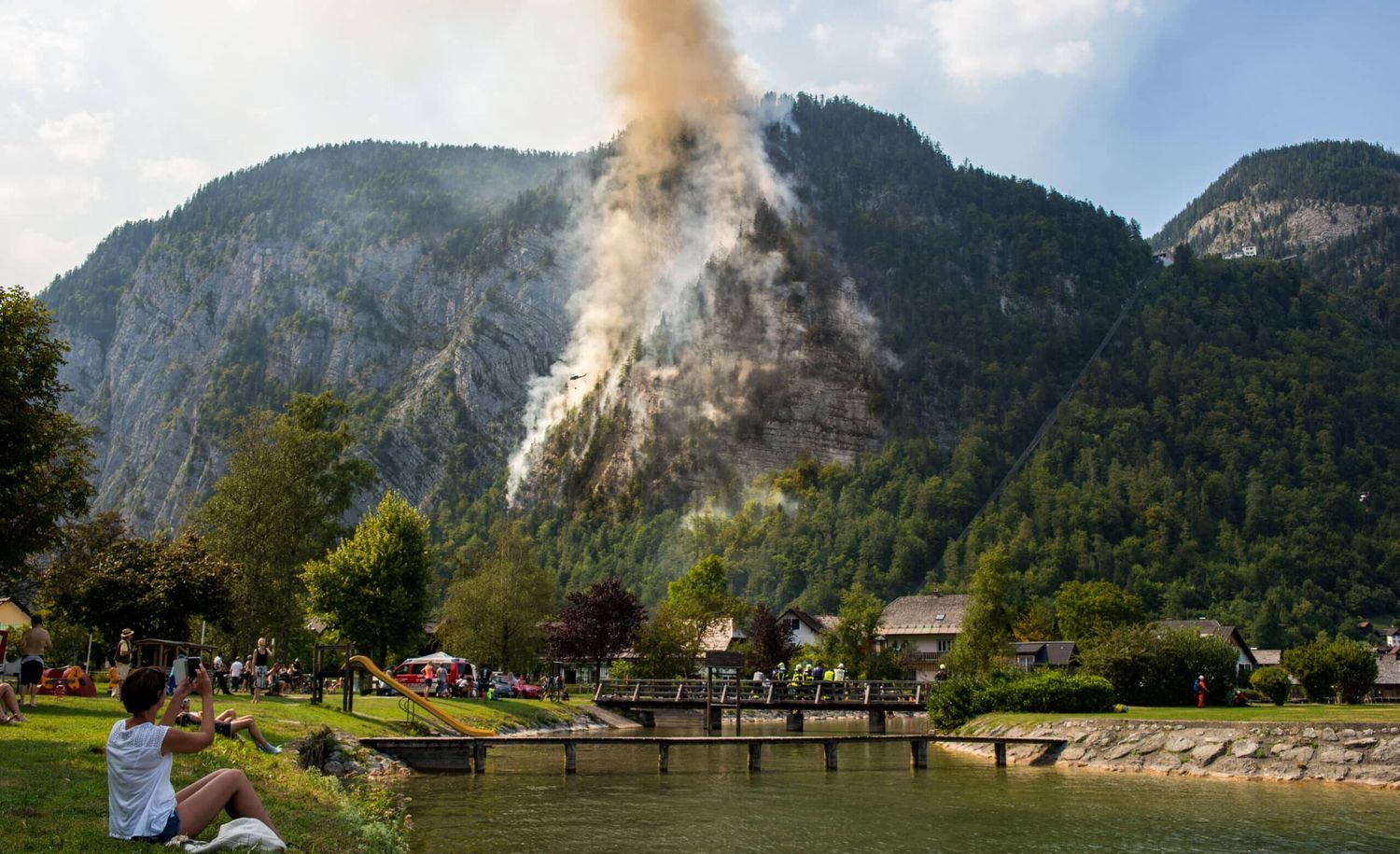 Waldbrand Berggebiet