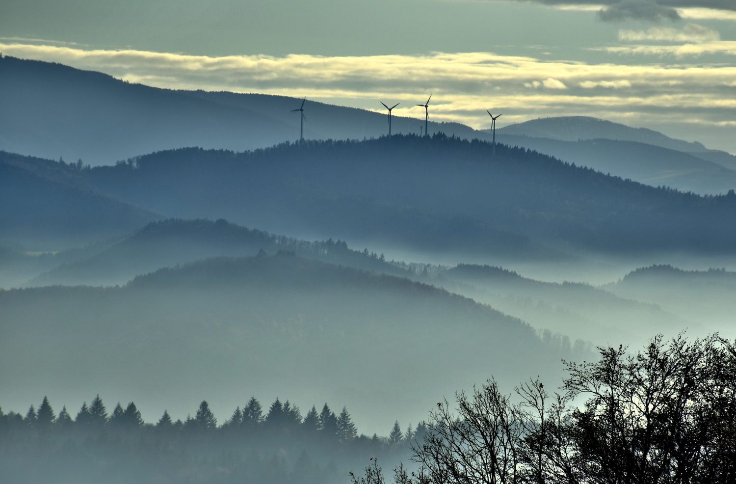 Bergpanorama bei Freiburg