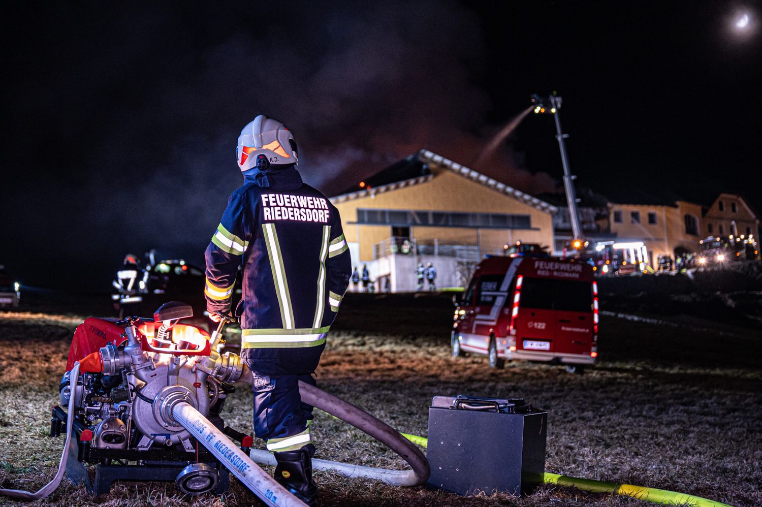 Brand Auf Einem Landwirtschaftlichen Anwesen In Der Gemeinde St. Georgen Am Walde (Bezirk Perg)