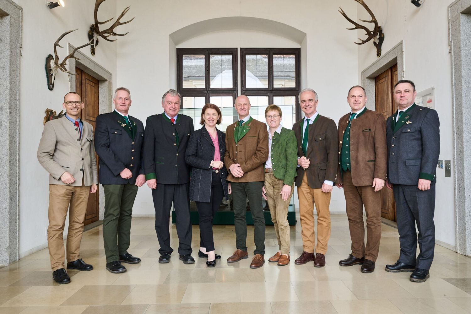 Christopher Böck, Eisschiel, Gasselsberger, Langer-Weninger, Sieghartsleitner, Ferstl, Angermeier, Rathgeb und Priemaier (v.l.)