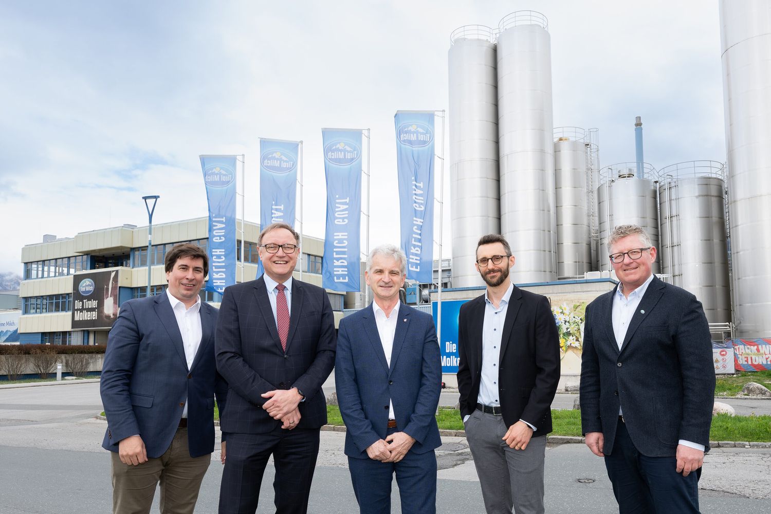 Die Projektbeteiligten des MCI, der TIWAG und der Berglandmilch sehen großes Potenzial in der Digitalisierung.