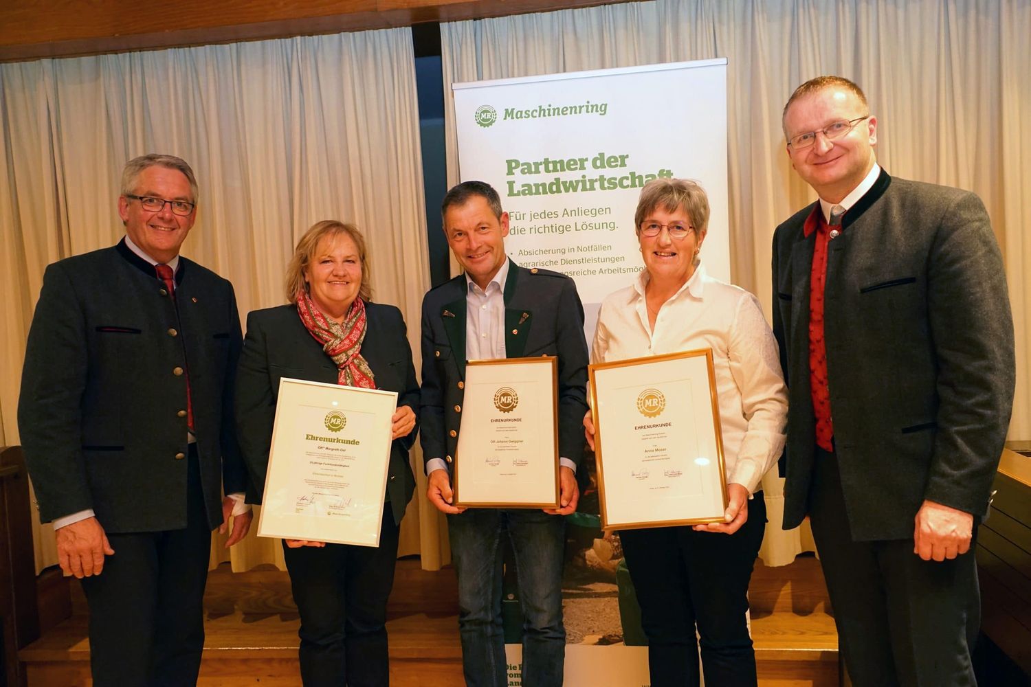 Generalversammlung Maschinenring Kufstein 2021 Ehrungen