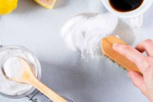 Ecological Method Of Stain Removing With Baking Soda. Embracing