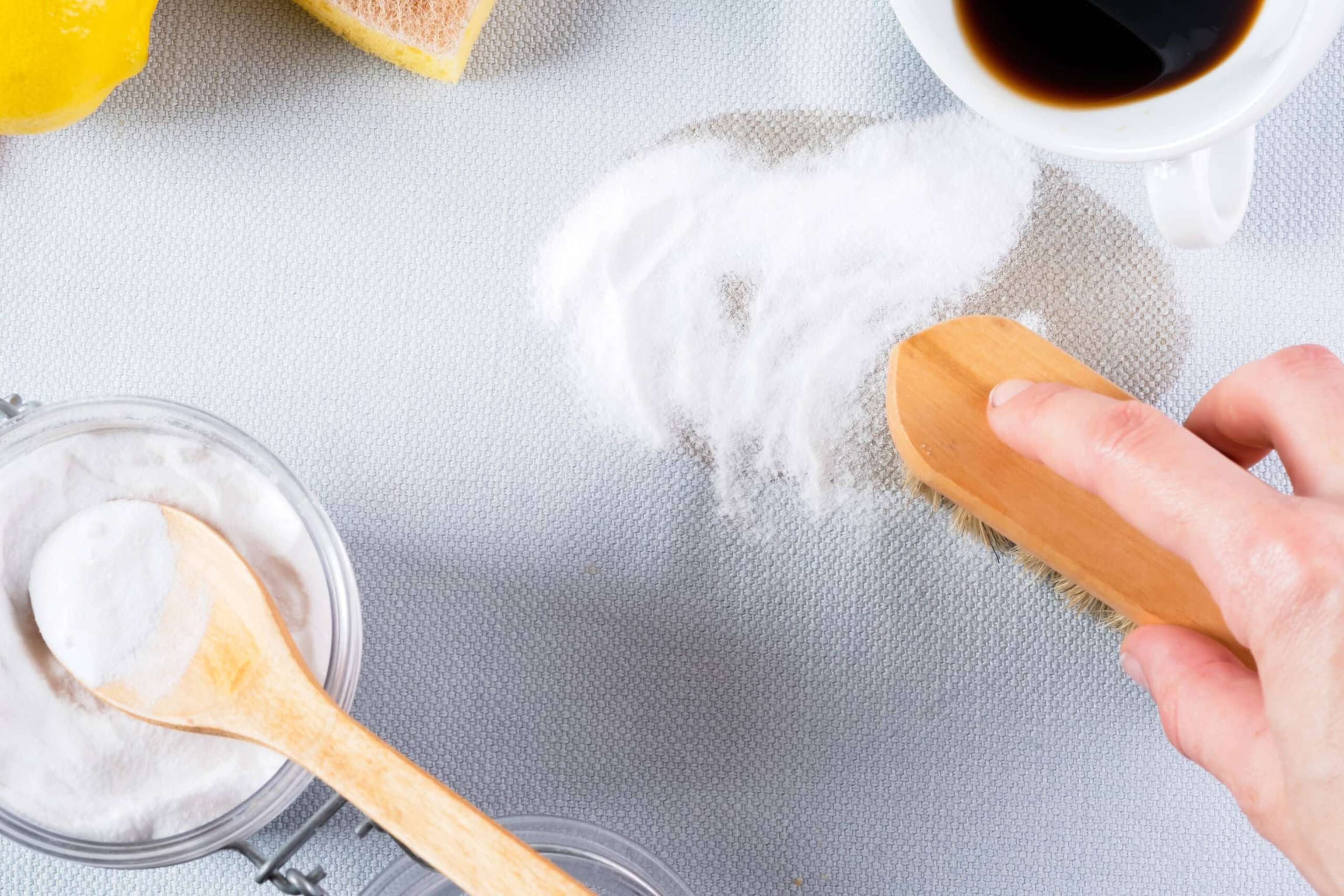 Ecological Method Of Stain Removing With Baking Soda. Embracing